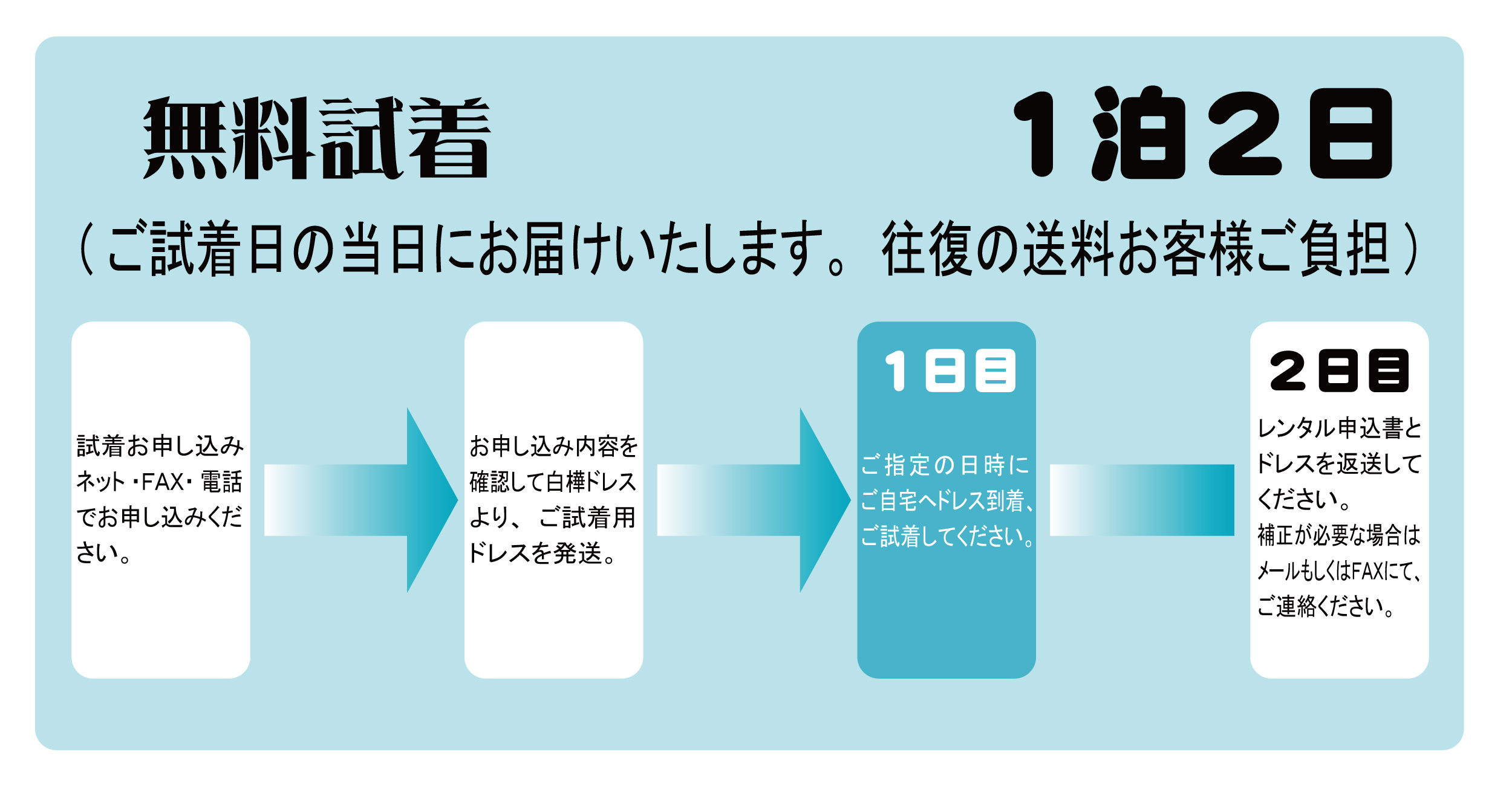 無料試着・レンタル