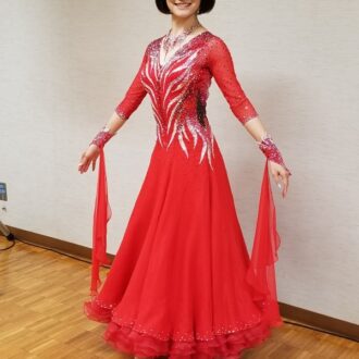 社交ダンスドレス 　白樺ドレス