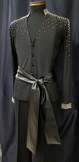 フェイクレザー サッシュベルト バックル メンズベルト 舞台 ラテンダンサー フィギュアスケート男子