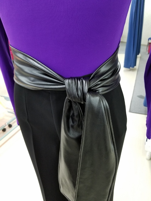 フェイクレザー サッシュベルト バックル メンズベルト 舞台 ラテンダンサー フィギュアスケート男子