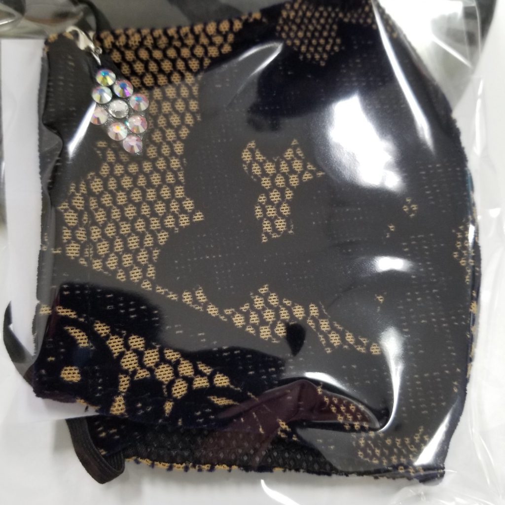 マスクチャーム マスクアクセサリー ラインストーンのマスクチャーム オーロラ クリスタル マスクにひっかける飾り おしゃれマスク 洗えるおしゃれマスク 日本製