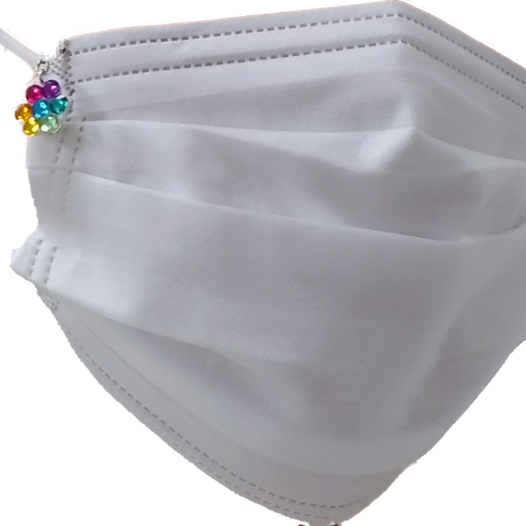 マスクチャーム マスクアクセサリー ラインストーン くまちゃん キラキラチャーム キラキラアクセサリー マスクにつけられる飾り ハンドメイドマスクチャーム 手作りチャーム ギフト用マスクアクセサリー