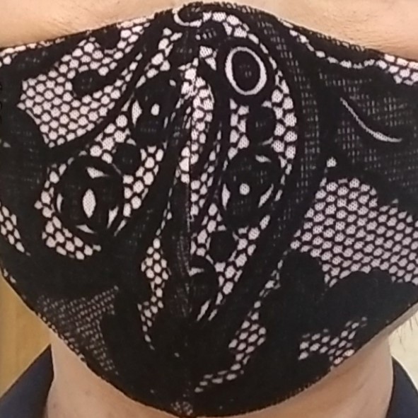 ネットで買えるドレス屋さんのマスクをアウタとして使う