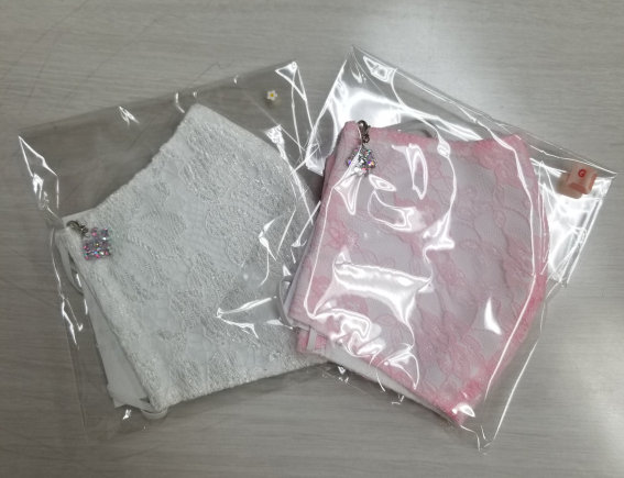 母の日ギフト おしゃれなマスク ギフトマスク チャーム付マスク 内側不織布のレースマスク 高級レースマスク ドレス屋さんの本気マスク