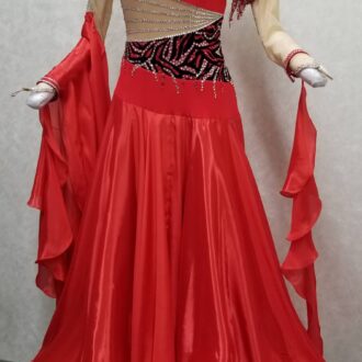 安い　周りと違う赤のスタンダードドレス　試着できる通販