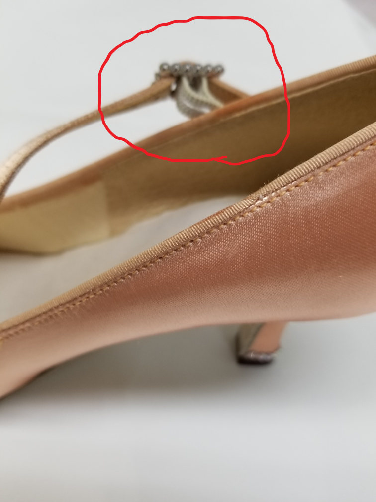 DSIダンスシューズ ストラップ付ダンスシューズ フレッシュカラーのDSIシューズ スタンダードシューズ 競技用ダンスシューズ デモ用ダンスシューズ サテンモダンシューズ