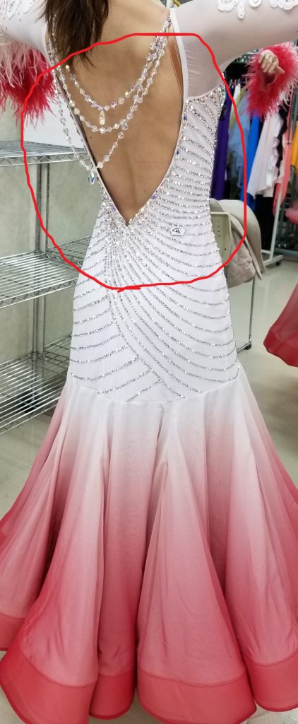 ダンスドレスお直し ドレスリフォーム ドレスリメイク プロのドレス直し ドレス直し一番 白樺ドレスリフォーム