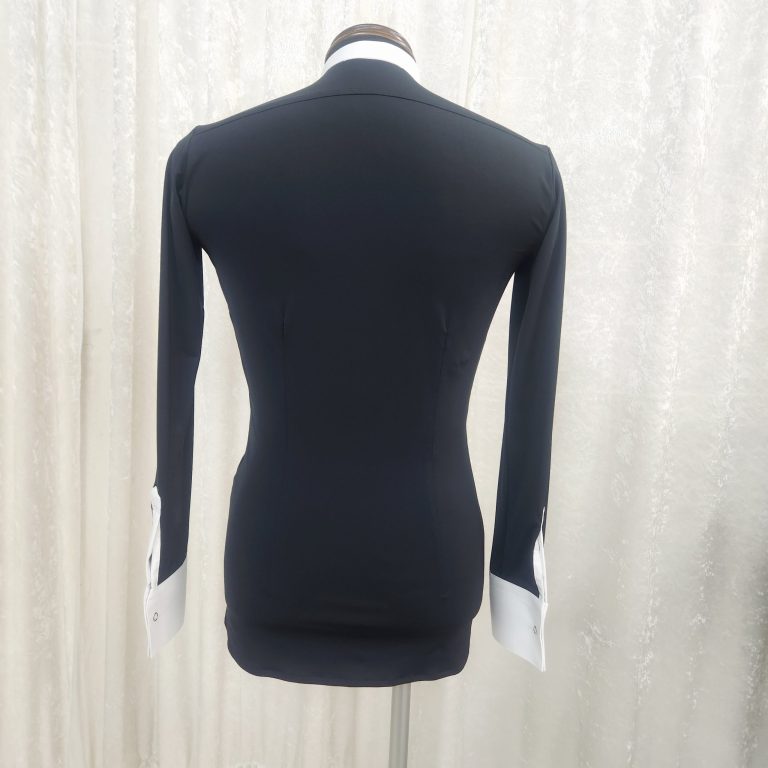 イカムネシャツ　エンビ服用シャツ　社交ダンス燕尾服　白蝶ネクタイ　カラー　カラー留め　社交ダンス燕尾用シャツ　ストレッチイカムネシャツ