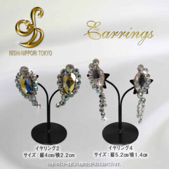 社交ダンス イヤリング オーロラストーン 非金属土台