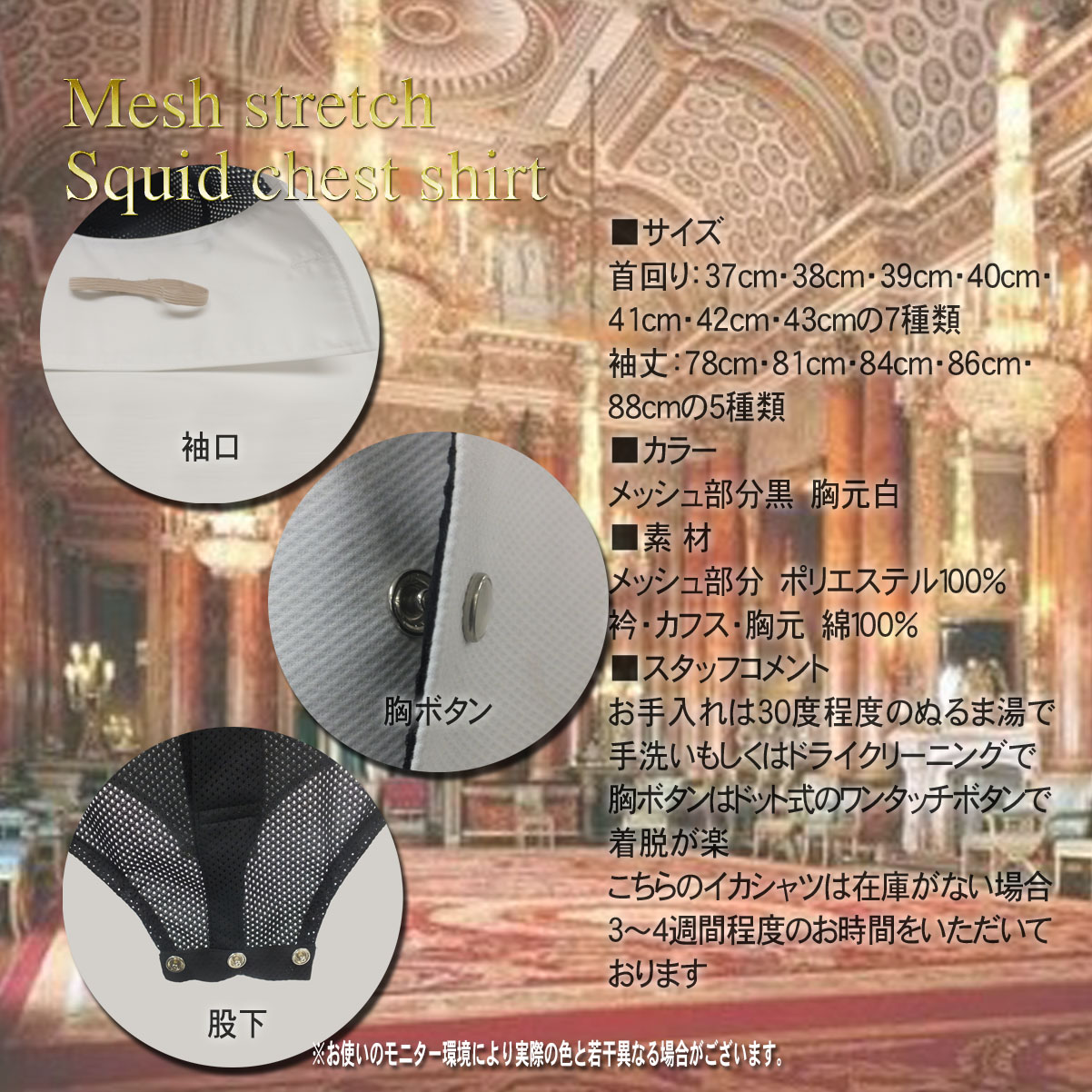 メッシュストレッチイカムネシャツ02