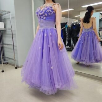 社交ダンスドレスのボリュームをなくすお直し