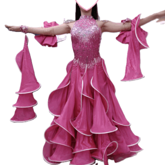 社交ダンスドレスの袖を流行りの形にリメイクしたい