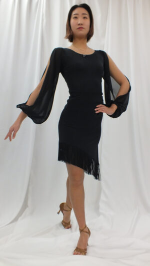 SK-9B フリンジ付ラテンスカート Stylish Move