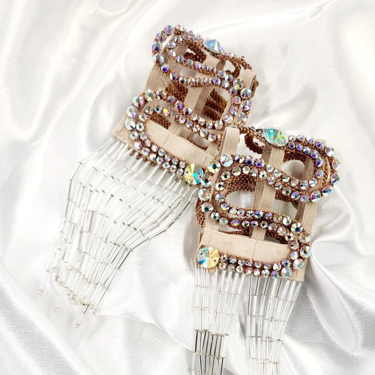 社交ダンスアクセサリー バングル 日本製 ハンドメイド ダンス用バングル ラインストーン