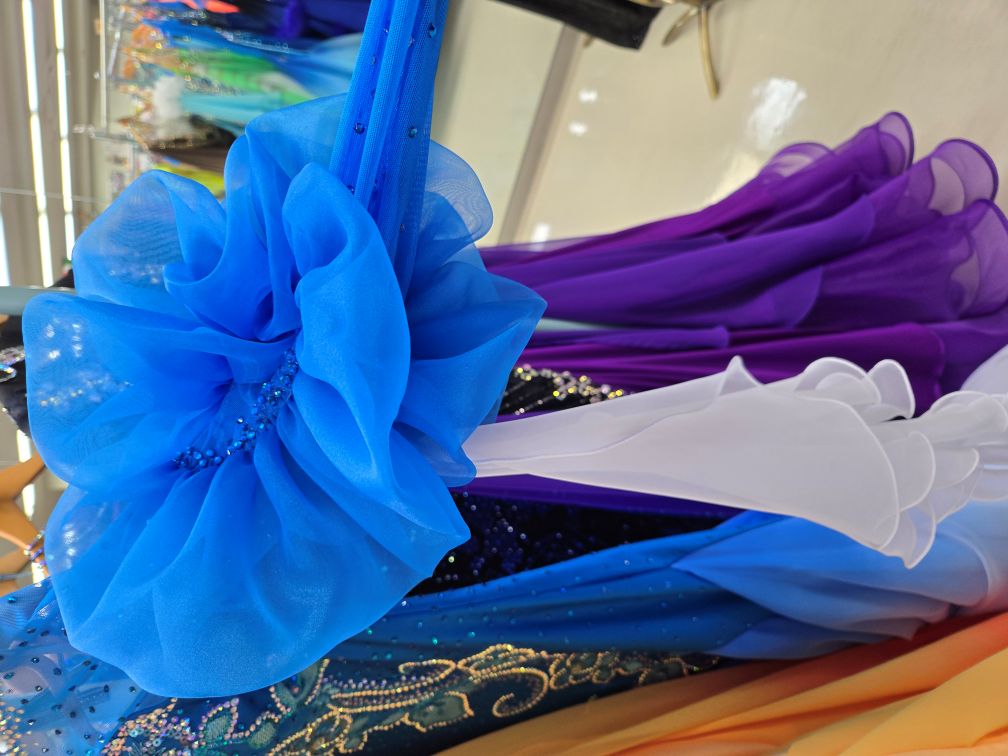 モダンドレス袖 社交ダンスドレス袖リメイク 社交ダンスドレスフロートリメイク 社交ダンスドレスフロート直し ドレスリフォーム ドレスリメイク