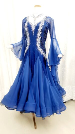 【試着・レンタル・購入】ネイビーカラーのLサイズスタンダードドレス